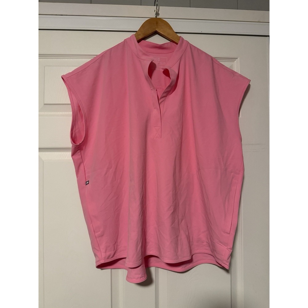 FIGS TECHNICAL COLLECTION RAFAELA Scrub Top Nurse Healthcare Pink P0# 9877 XXL